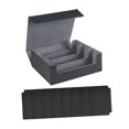 thumbnail image 1 of Caja para baraja de cartas, soporte para tarjetas con mangas, juguete para tarjetas de recolección, capacidad de 1800 tarjetas con Gris, 1 of 8