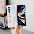 thumbnail image 2 of Galaxy Z Fold 4 Clear Case, Soft Clear Flexible Rubber Planet Space Stars Sparkle Case Girls Women Glitter Shockproof Protective Case for Samsung Galaxy Z Fold 4 -Universe, 2 of 9