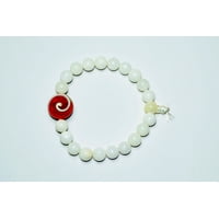 Mogul Bracelets Peaceful White Spiritual Agate Wrist Bracelet