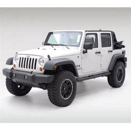 Smittybilt 2007 2018 Jeep Wrangler Jk 4 Door Sure Steps 3 Side Bar Gloss Black Jn49 S4b