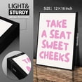 thumbnail image 2 of Lienzo decorativo AEDNX Funny Take A Seat Sweet Cheeks, 30 x 40 cm, 2 of 7