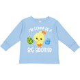 thumbnail image 3 of Inktastic Easter I'm Gonna Be a Big Brother with Green and Blue Eggs Boys Long Sleeve Toddler T-Shirt, 3 of 5