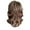 Brown, variant on human hair wigs for women Glueless net Short Hair Rose Human Wavy Front Wigs Wig Gold wig Adult Female Costume Wigs Toupees, Gold