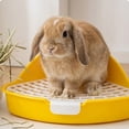 thumbnail image 4 of Pet Litter Tray Bunny Potty Potty Training Toilet Seat Small Animal Toilet Large Mesh Design Rabbit Litter Box Pet Training, 4 of 6