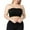 Black, variant on Women's Strapless Bralette Non Padded Plus Size Bandeau Seamless Tube Top