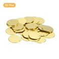 thumbnail image 3 of Unique Bargains 50Pack 20mm Blank Round Solid Brass Tags with Hole Stamping Tag for DIY Projects, 3 of 5