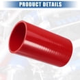 thumbnail image 6 of Unique Bargains 3" ID 6" Length 4-Ply Reinforced High Temp Straight Coupler Silicone Reducer Hose Red for Car, 6 of 6
