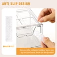 thumbnail image 5 of 3 Pack Stackable Storage Drawers Clear Acrylic Organizer Makeup Bathroom Organizer and Storage for Beauty Supplies,Ideal for Vanity, Cabinet,Bathroom,Pantry Organization, 5 of 8