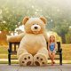 thumbnail image 1 of Wholesale 1m-2.6m American Giant Bear Skin Teddy Bear Soft Plush Toys For Children Baby Brinquedos Good Quality Cheap Price zhangmengya LED, 1 of 2