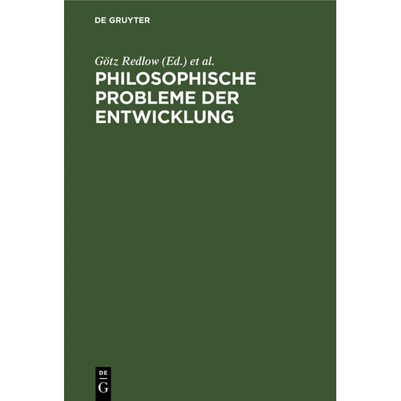 Philosophische Probleme Der Entwicklung, (Hardcover)