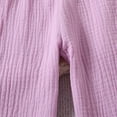 thumbnail image 7 of Cute Baby Girl Clothes 2 Year Old Girl Clothes Baby Toddler Girls Clothes Solid Color Sleeveless Camisole Linen Pants Set Baby Summer Outfits Purple 4-5 Years, 7 of 7