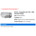 thumbnail image 2 of Pan - Compatible with 1998 - 2000 Plymouth Voyager 1999, 2 of 2