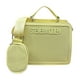 thumbnail image 1 of Bolsa Shoulder Bevelyn PERF Steve Madden color Amarillo, mide 24 cm de ancho por 19 cm de alto, con dos asas ajustables y desmontables. Incluye monedero con medidas 10 x 7 x 2 cm, 1 of 5