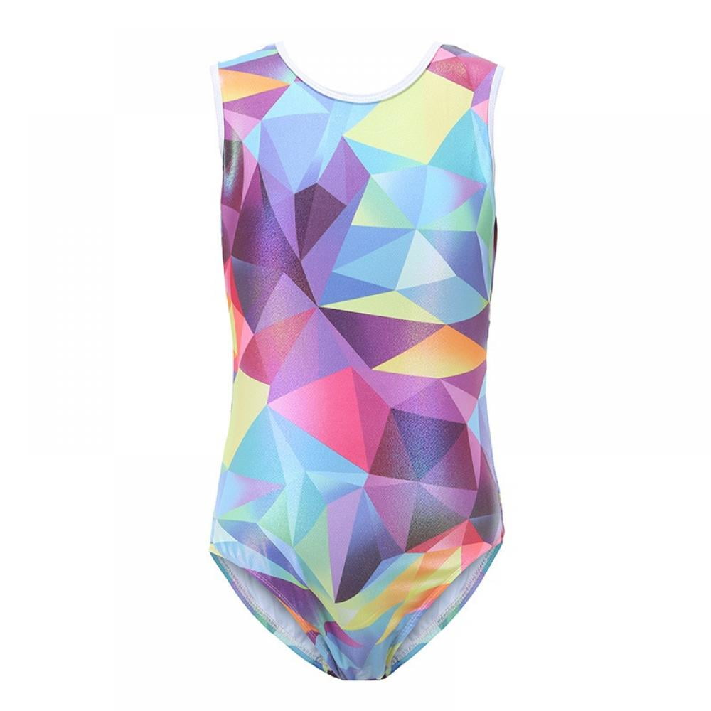 Panegy Girls Leotards Gymnastics Dance One Piece Outfit for Kids 3-10 Years