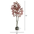 thumbnail image 3 of Nearly Natural Dogwood Potted Artificial Tree - 6' - Red, 3 of 7