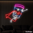 thumbnail image 2 of Craftnamesign Coffee Cup Fly Neon Sign, Coffee Shop Decor, Drink Shop Sign, 2 of 4