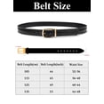 thumbnail image 4 of Maikun Belts for Men Gold Buckle Vintage Crazy Horse Leather Black Casual Belt, 4 of 7