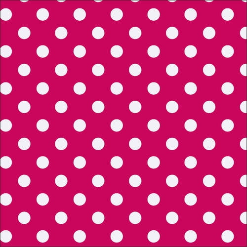 Waverly Inspirations Cotton 44' Big Dot Magenta Color Sewing Fabric by the Bolt