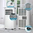 thumbnail image 5 of YUKOOL 10000 BTU Portable Air Conditioner with Built-in Dehumidifier and Fan Mode Unit for 450 Square Feet with Remote Control and Installation Kit, 24 Hour Timer, 5 of 5
