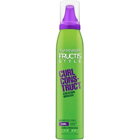 2 Pack - Garnier Fructis Style Curl Construct Creation Mousse Extra Strong Hold 6.80 oz