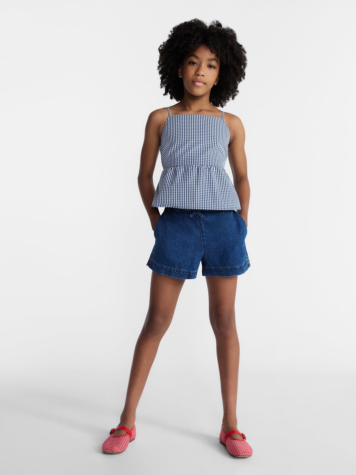 Weekend Academy Girls Pull-On Jean Shorts, Sizes 4-18