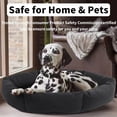 thumbnail image 3 of Indestructible Chew Proof Dog Bed for Aggressive Chewers,Round Durable Pee Proof Tough Pet Bed for Large Dog,Black (24" x30x7), 3 of 6