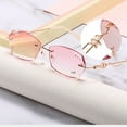 thumbnail image 4 of Womens Reading Glasses Rimless Metal Fashion Decoration Attractive Sexy Readers Presbyopic Glasses, 4 of 5