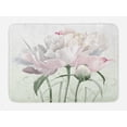 thumbnail image 1 of Ambesonne Flower Bath Mat, Floral Pink Roses Tulips Abstract Garden Leaves with Petals and Buds Detailed Print Image, Plush Bathroom Decor Mat with Non Slip Backing, 29.5" X 17.5", White, 1 of 2