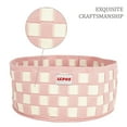 thumbnail image 4 of SUSSEXHOME Pets 15.75 x 15.75 x 6.7 Inches Round High Wall Cozy Cat Bed with Pillow for Cats and Small Dogs - Decorative Non-Slip Bolster Inner Cushion Calming Bed - Pink, 4 of 8