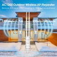 thumbnail image 2 of Extensor Wi-Fi WAVLINK AC1200 para exteriores de largo alcance, 2 of 9