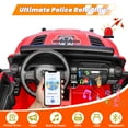 thumbnail image 5 of RAM RHO 1500 24V 2 Seat Ride On Car for Kids Age 3-8, Electric Car w/Remote Control, Bluetooth, MP3 Music, Lights, Powered Ride On Toy with 4 Wheels Spring Suspesion for Boys & Girls, Fire Rescue, 5 of 9