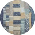 thumbnail image 2 of Addison Rugs Mayfield Premium Machine Washable Transitional Geometric Navy Round Rug, 8' x 8', 2 of 6