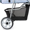 thumbnail image 4 of Folding Pet Stroller, Rain Cover, Cup Holder, Mesh Window, Blue Polka Dot, 4 of 5