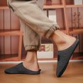 thumbnail image 5 of Fuzzy Slippers For Women Men Couples Winter Home Cotton Slippers Soft Bottom With Thickened Velvet Warm Slippers Warm Cozy Winter House Slippers Bedroom Indoor House Shoes, 5 of 7