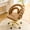 Brown, variant on Pawverly Modern Tufted Accent Chair with Wheels, Adjustable Velvet Task Chair for Home Office Salon Bedroom Study Corner, Gold Casters Beige