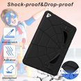 thumbnail image 6 of ELEHOLD for iPad 10.2 inch 9th/8th/7th Generation 2021/2020/2019 Rugged Case, Cute Cartoon Kids Friendly Built-in Double Kickstand Full Protection Shockproof Children Case,Black, 6 of 7