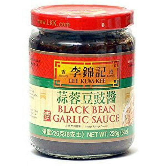 NineChef Bundle - Lee Kum Kee Black Bean Garlic Sauce 8-Ounce Jars (Pack of 3)   1 NineChef Brand ChopStick