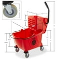 thumbnail image 6 of Dryser Commercial Mop Bucket with Side Press Wringer, 26 Quart, Red, 6 of 8