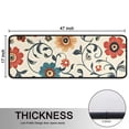 thumbnail image 5 of Kitchen Rugs Sets Of 2,Pioneer Flower Floral Print Pattern Anti Fatigue Kitchen Mat Rugs Non Slip Washable,Decorative Kitchen Floor Mats for Kitchen,Sink,Laundry,17"x47"+17"x47", 5 of 5