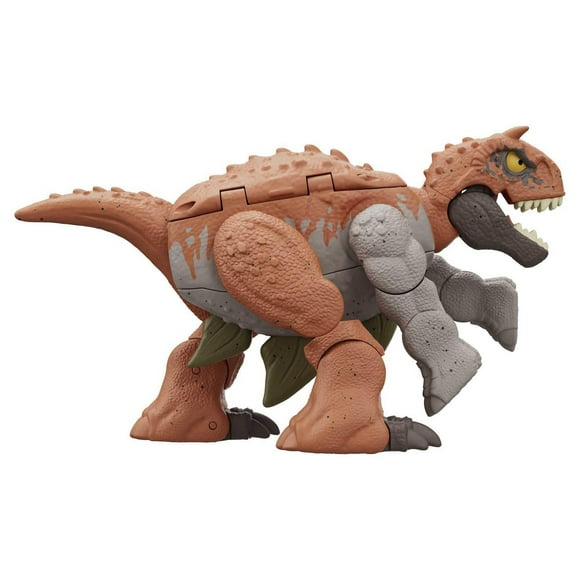 Jurassic World Dinosaur to Dinosaur Transforming Toy, Double Danger Carnotaurus & Stegosaurus