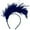 Dark Blue, variant on HXWCHs Fashion Hairband Feathers Headband Tea Party Wedding Headpiece Watermelon Red