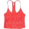 thumbnail image 1 of Aeropostale Womens Lace Crop Cami Tank Top, Rojo, Grande Aeropostale Cami, 1 of 2