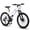 White, variant on Harmie Mountain Bike [Ergonomic yet Durable Steel Frame] [Powerful Dual Disc Brake] Adult Riders Mountain Bicycle White Front Suspension 24 Inch Disc Brakes Steel Frame 21 Speed