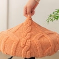 thumbnail image 2 of Gumesh 1-Pack Stool Covers Round, Elastic Bar Stool Covers Washable Stool Cushion Slipcover Stretchy Bar Chair Seat Cover for 12-14 Inch Chair, Orange, 2 of 6