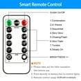 thumbnail image 3 of Patio Umbrella Lights Strings TeqHome Parasol Timer Lights for Indoor Outdoor with 104 LEDs 8 Lighting Modes Remote Control IP67 Waterproof Battery Powered Warm White, 3 of 12