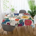 thumbnail image 3 of Yayeee Tablecloths 54" x 72" Rectangle Wrinkle Resistant Party Table Cover, Red Japanese Floral Pattern, 3 of 8