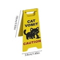 thumbnail image 3 of KWHOME 3PCS Cat Vomit Caution Sign, Floor Standing, Funny Cat Sign Decor, Mini Cat Vomit Caution Sign for Cat Decor Funny Gag Gifts, Pet Caution Sign, Cat Decorations and Cat Gifts for Cat Lovers, 3 of 8