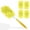 Yellow, variant on pluokvzr Chenille Duster Refills for Furniture Window Fan Reusable Wet Dry Use Hand Dusters Tear Resistant Machine Washable Duster Pads With Handle for Home Car