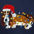 thumbnail image 3 of CafePress - Basset Tangled In Christmas Lights T Shirt - Women's Traditional Fit Dark T-Shirt, 3 of 4