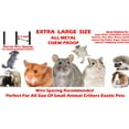 thumbnail image 2 of X-Large Double Unit Two Story 4-Level Small Animal Critter House Habitat Rolling Cage With Narrow 1/2-inch Wire Spacing Chew-Proof for Rats Mice Hamster Ferret Chinchilla Sugar Glider Hedgehog Gerbil, 2 of 10